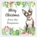Zoek naar honden namen stickers Vrome kerst