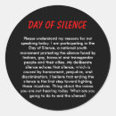 Zoek naar stilte stickers Dag