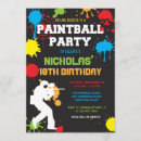 Zoek naar paintball verjaardag uitnodigingen Jongen