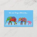 Zoek naar olifant visitekaartjes Kleurrijk