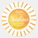 Zoek naar zonnige stickers Baby shower