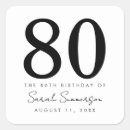 Zoek naar tachtigste verjaardag stickers 80ste verjaardagsfeest