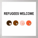 Zoek naar vluchtelingen posters Immigranten