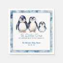 Zoek naar de van het baby van de pinguin servetten Baby jongetje