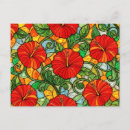 Zoek naar rode hibiscus briefkaarten Vintage