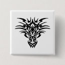 Zoek naar draak tattoo buttons Zwart wit