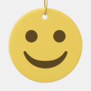 Zoek naar grappige emoji ornamenten Glimlach