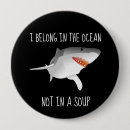 Zoek naar haai buttons Great white shark