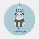Zoek naar grappige panda ornamenten Kerstmis