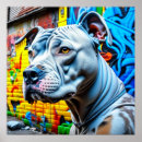 Zoek naar graffiti honden posters Pitbull