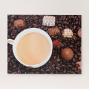 Zoek naar koffie puzzels chocolade