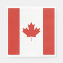 Zoek naar canadese servetten Vlag van canada