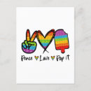 Zoek naar vredesteken briefkaarten Vrede en liefde