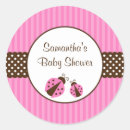 Zoek naar roze lieveheersbeestje stickers Baby shower