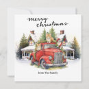 Zoek naar vrachtwagen kerstkaarten Vintage