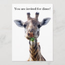 Zoek naar africa uitnodigingen Giraffe