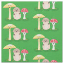 Zoek naar paddestoelen stoffen Schattig