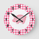 Zoek naar roze varken klokken Schattig