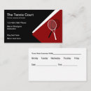 Zoek naar tennis visitekaartjes Instructeur