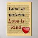 Zoek naar liefde is geduldig posters Liefdescitaten