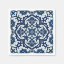 Zoek naar mandala patroon servetten Blauw