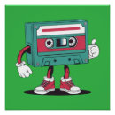 Zoek naar cassette tape kunst Retro