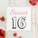 Zoek naar sweet 16 papieren servetten Gast