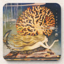 Zoek naar haan onderzetters Kleine zeemeermin