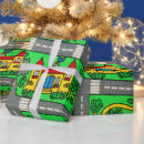 Zoek naar nostalgie cadeaupapier Patroon