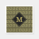 Zoek naar griekse sleutel servetten Zwart