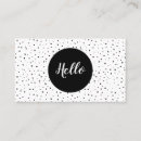 Zoek naar polkadot visitekaartjes Zwart wit