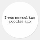 Zoek naar grappige poedel stickers Voor haar