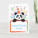 Zoek naar gelukkige panda verjaardagskaarten Groet