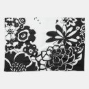 Zoek naar zwart wit patroon keuken handdoeken Abstract