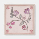 Zoek naar glazen magneten Bloemen