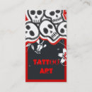 Zoek naar skull visitekaartjes Tattoo