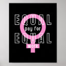 Zoek naar beloning posters Gendergelijkheid