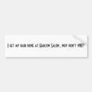 Zoek naar salon bumperstickers Haar