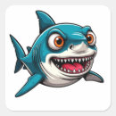 Zoek naar haai cartoon stickers Zee