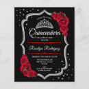 Zoek naar zwarte quinceanera uitnodigingen Voor haar