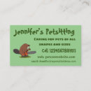 Zoek naar bever visitekaartjes Cartoon