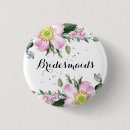 Zoek naar witte bloemen buttons Bruidsmeisje