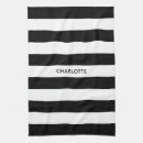 Zoek naar zwart witte strepen keuken handdoeken Elk persoon