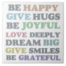 Zoek naar gelukkig tegels Typografie