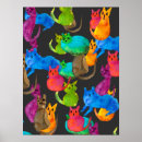 Zoek naar kleurrijke katten posters Kattenliefhebber