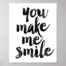 Zoek naar het glimlachen posters Typografie