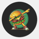Zoek naar grappige hamburger stickers Dansfeest