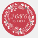 Zoek naar vrede op aarde stickers Floreel