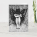 Zoek naar vlinder vleugels kaarten Meisje