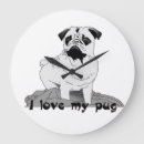 Zoek naar pugs klokken Dieren